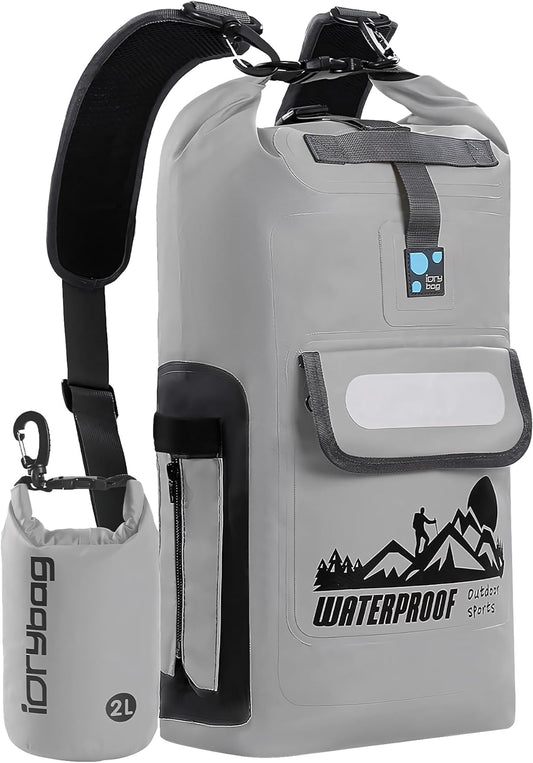  IDRYBAG Dry Bag Backpack - 20L Waterproof Floating Sack