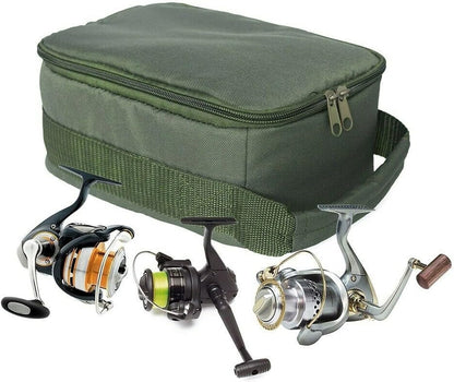  Waterproof Fishing Tackle Bag – Portable Reel & Gear Storage with Adjustable Dividers 