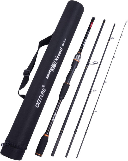 Goture 4-Piece Travel Fishing Rod – Portable & Ultralight Casting/Spinning Rod