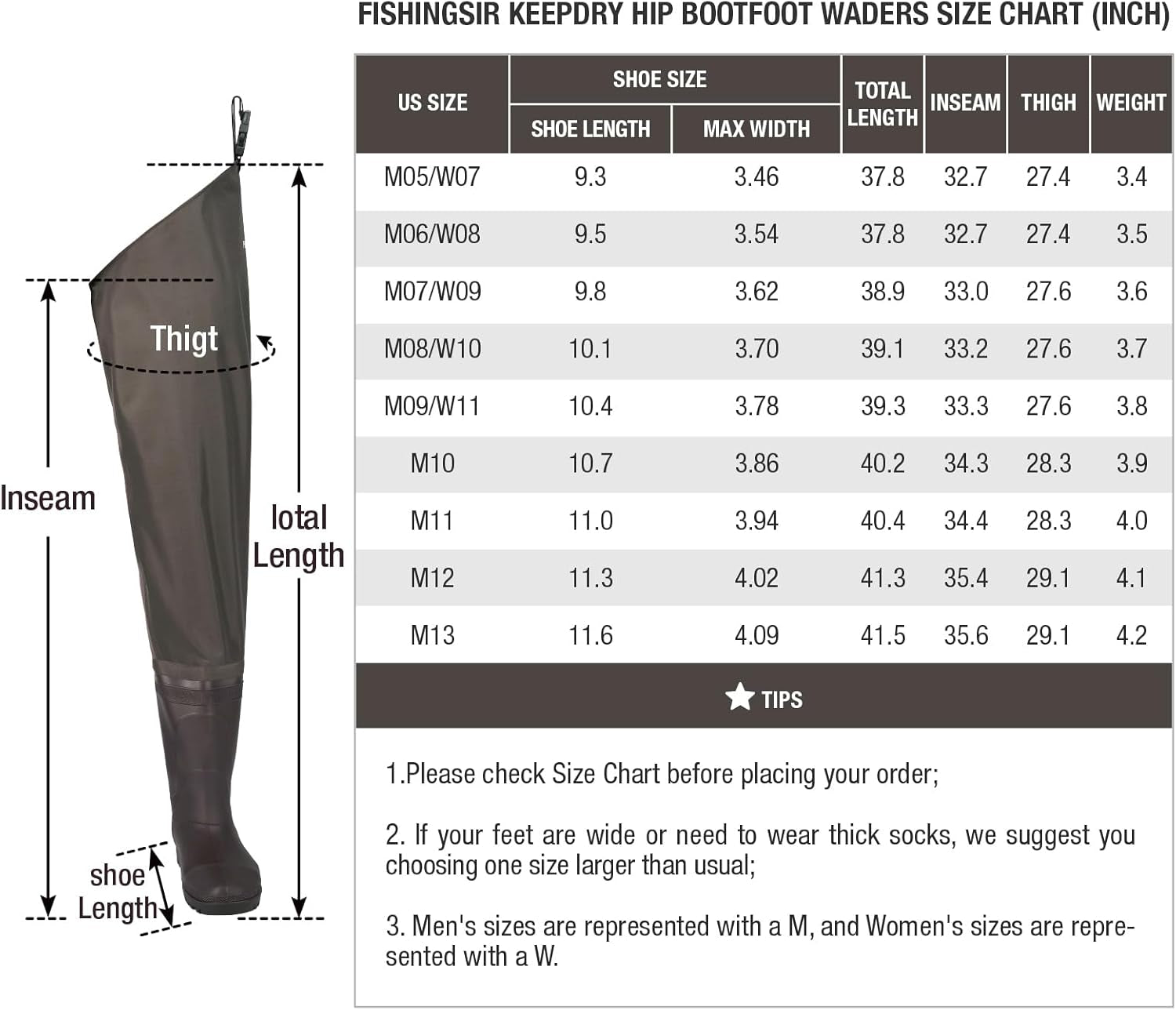 Hip Waders Waterproof Fishing Boots