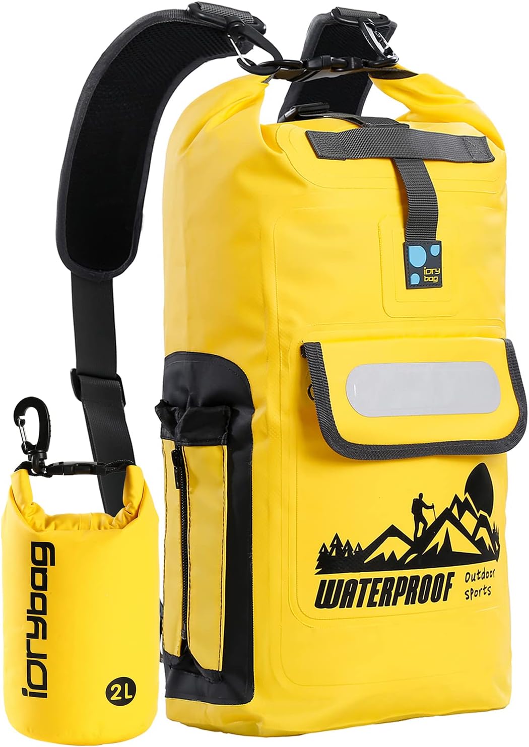  IDRYBAG Dry Bag Backpack - 20L Waterproof Floating Sack