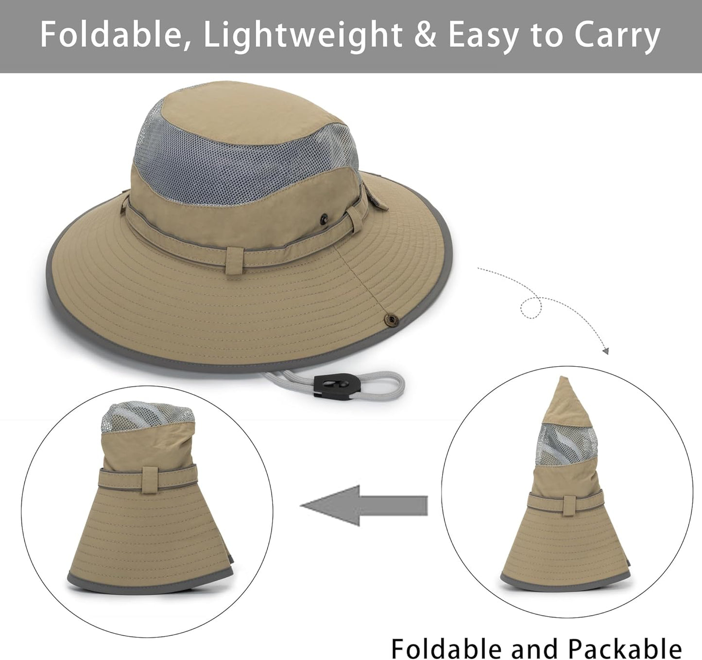 Foldable UV-Protection Bucket Hat