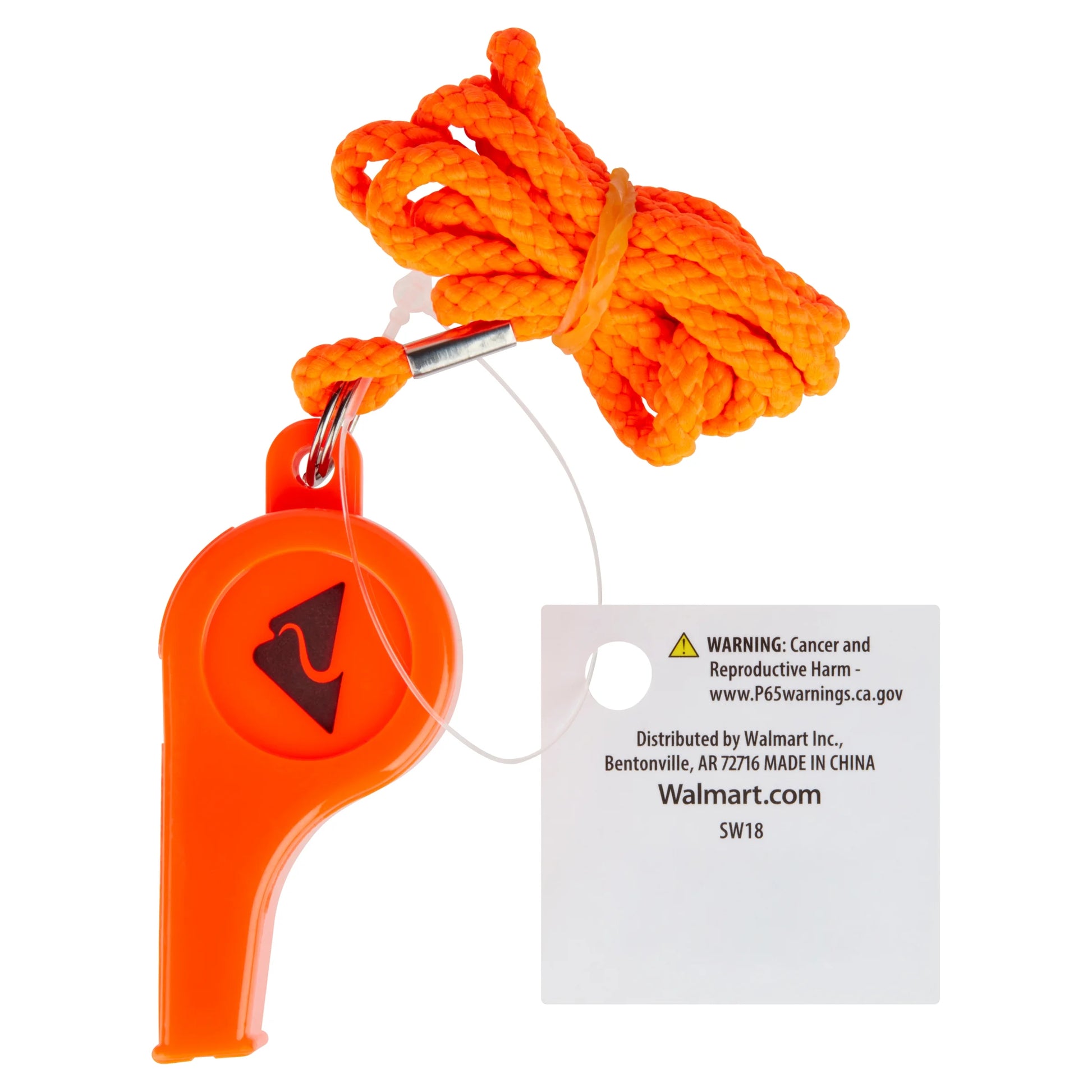 Marine Safety Whistle - Orange Plastic