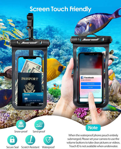 Hiearcool Waterproof Phone Pouch - 2 Pack