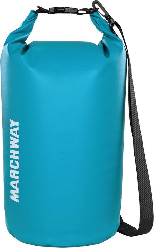 MARCHWAY Floating Waterproof Dry Bag Backpack – 10L Ultimate Gear Protection for Kayaking, Boating, Camping & More