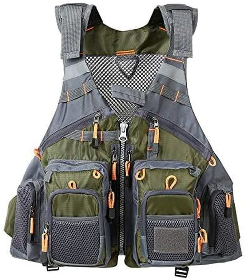 JKSPORTS Fly Fishing Vest & Safety Life Jacket