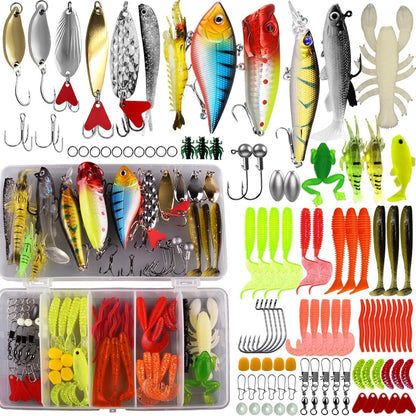 Fishing Lures Tackle Bait Kit – All-in-One Set for Trout, Bass & Salmon