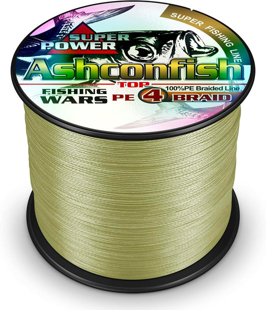 Braided Fishing Line – Ultra-Strong 4-Strand PE Line, Zero Stretch & Abrasion Resistant